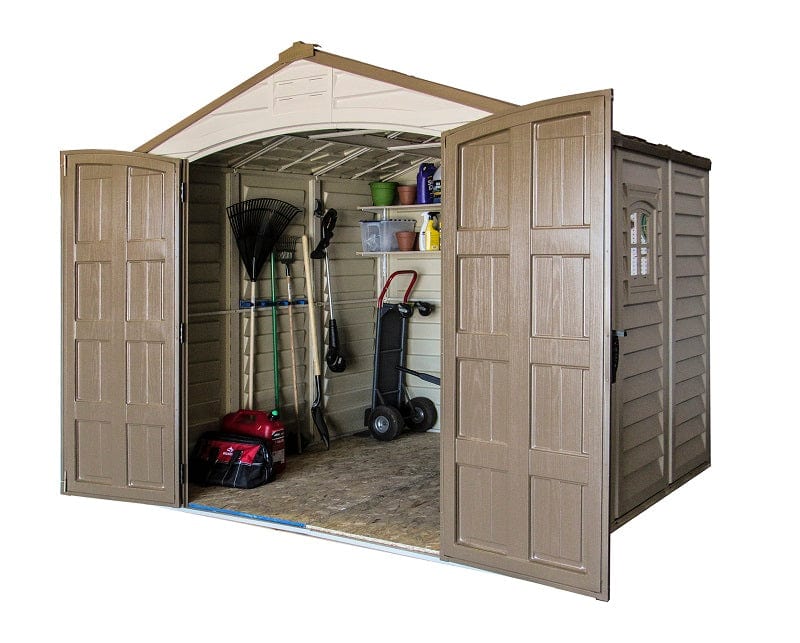 Duramax 8 x 8 DuraPlus w/ Foundation Doors Open 30114 - Garage Tools Storage