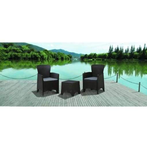 Duramax Cedarrattan Sofa Outdoor Duo Set, Brown 86760