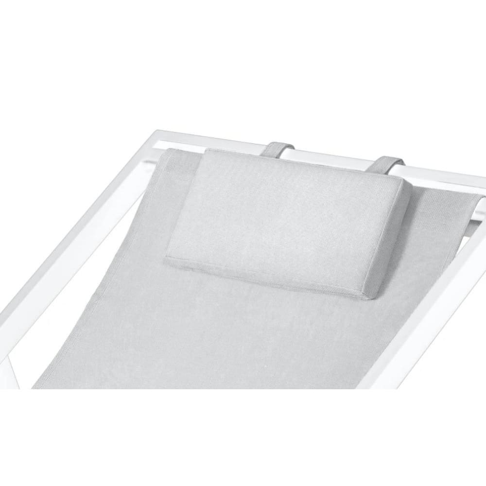 Duramax Newport Lounger White Back View 68072