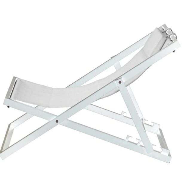 Duramax Newport Lounger White Side View 68072
