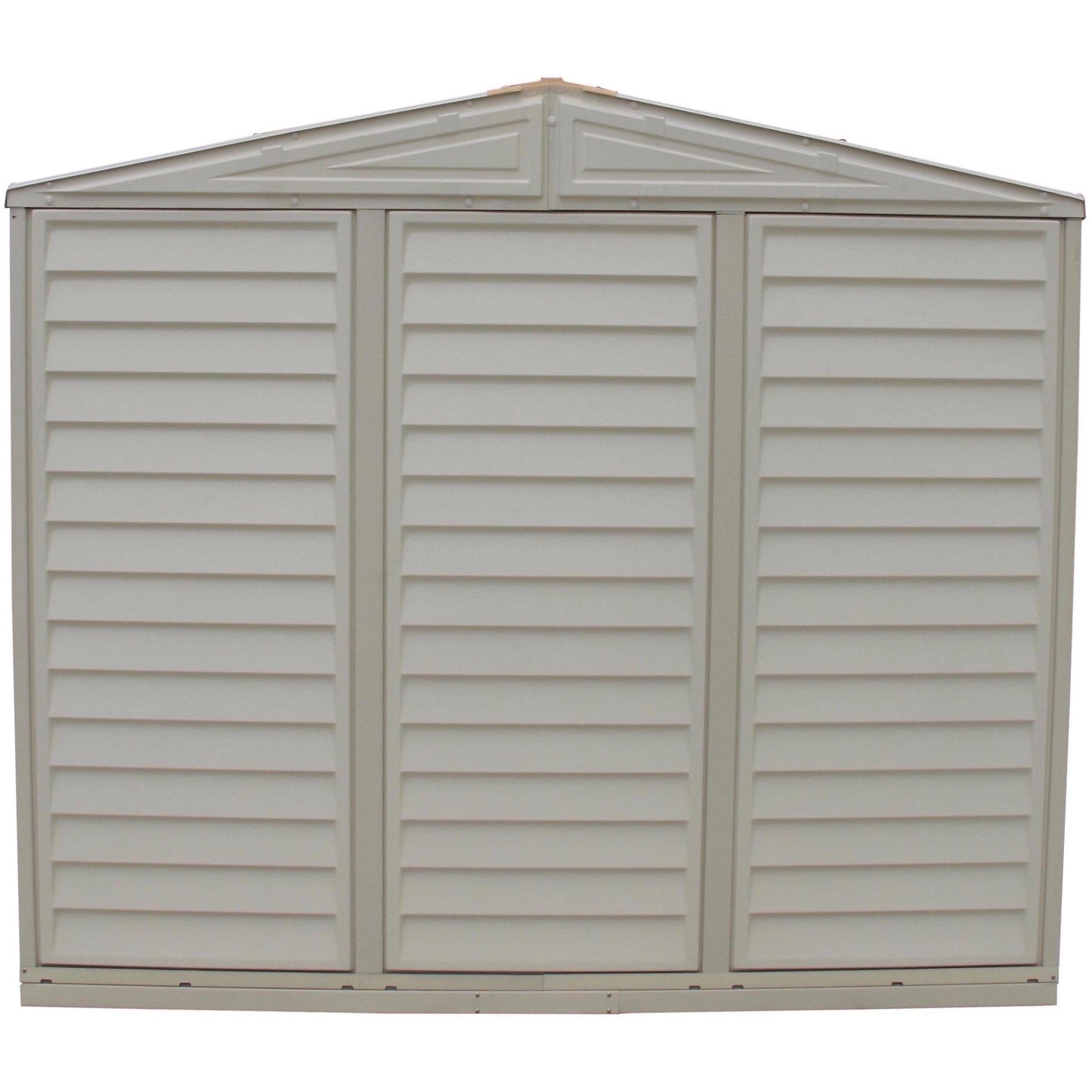Duramax 8' x 8' DuraMate Shed with Foundation Kit Back View 00384