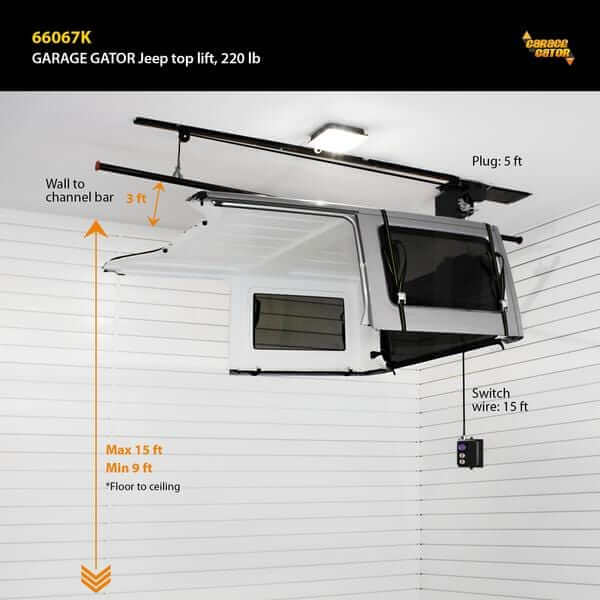 PROSLAT Garage Gator Jeep Roof Hoist System - 220 lb #66067K