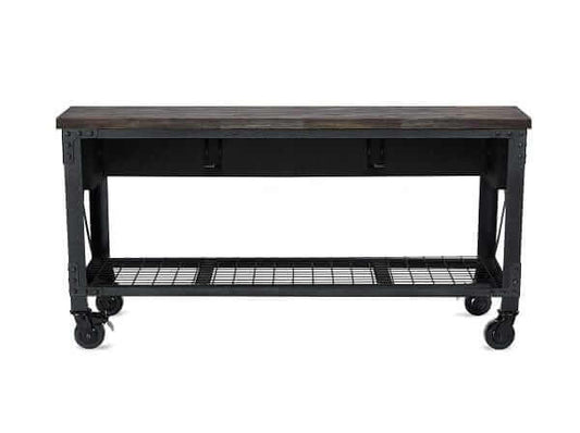 Duramax 3-Drawer Rolling Workbench Aged Espresso Front View 68001E