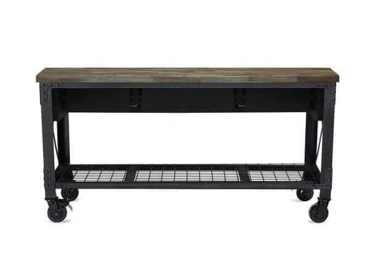 Duramax 72"Wx24"D Mobile Workbench with 3 Drawers Aged Macadamia 68001M