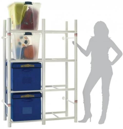 Proslat Utility Storage Bin Rack – 8 Totes 65001