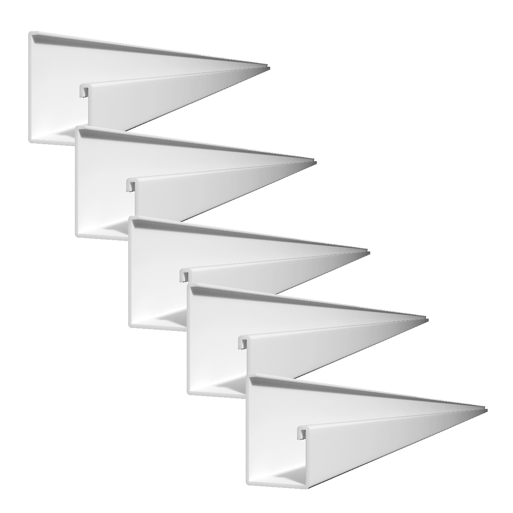Proslat 8 ft. PROCORE+ PVC Starter Trim 5 Pack 27425K – Garage Tools ...