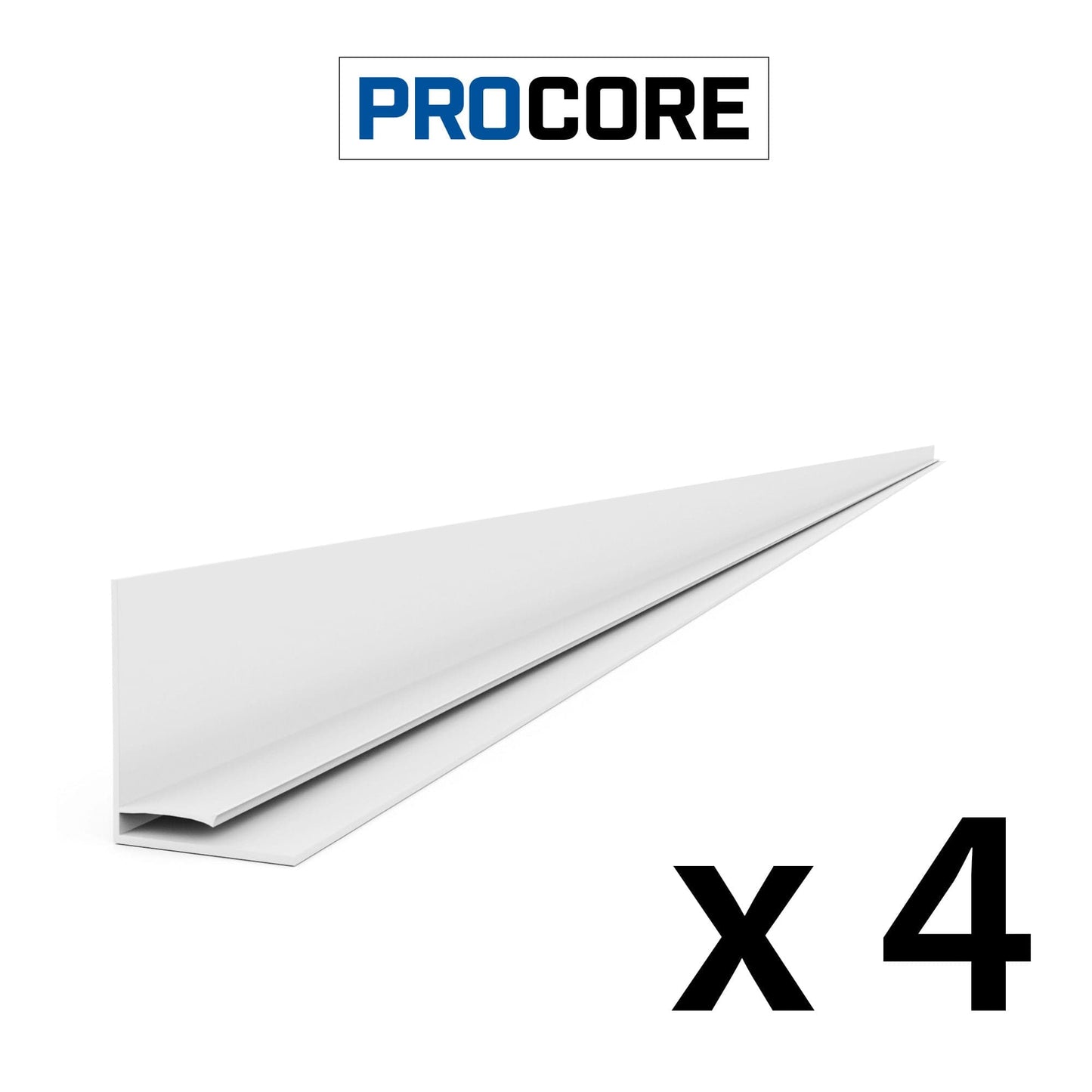 Proslat 8 ft. PROCORE PVC Top Trim 4 Pack 25224K