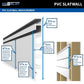 Proslat 4 ft. x 8 ft. PVC Slatwall – 2 pack 64 sq ft - FREE 20 Piece Hook Kit White P88222