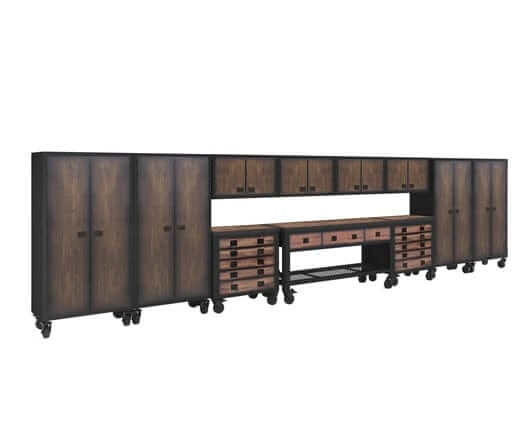 Duramax 11-Piece Garage Storage Combo Set with Workbench, Tool Chests, Wall Cabinets and Free Standing Cabinets