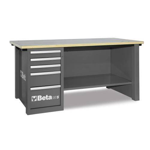 Beta Tools C57S D/G-MASTERCARGO WORKBENCH GREY - Garage Tools Storage