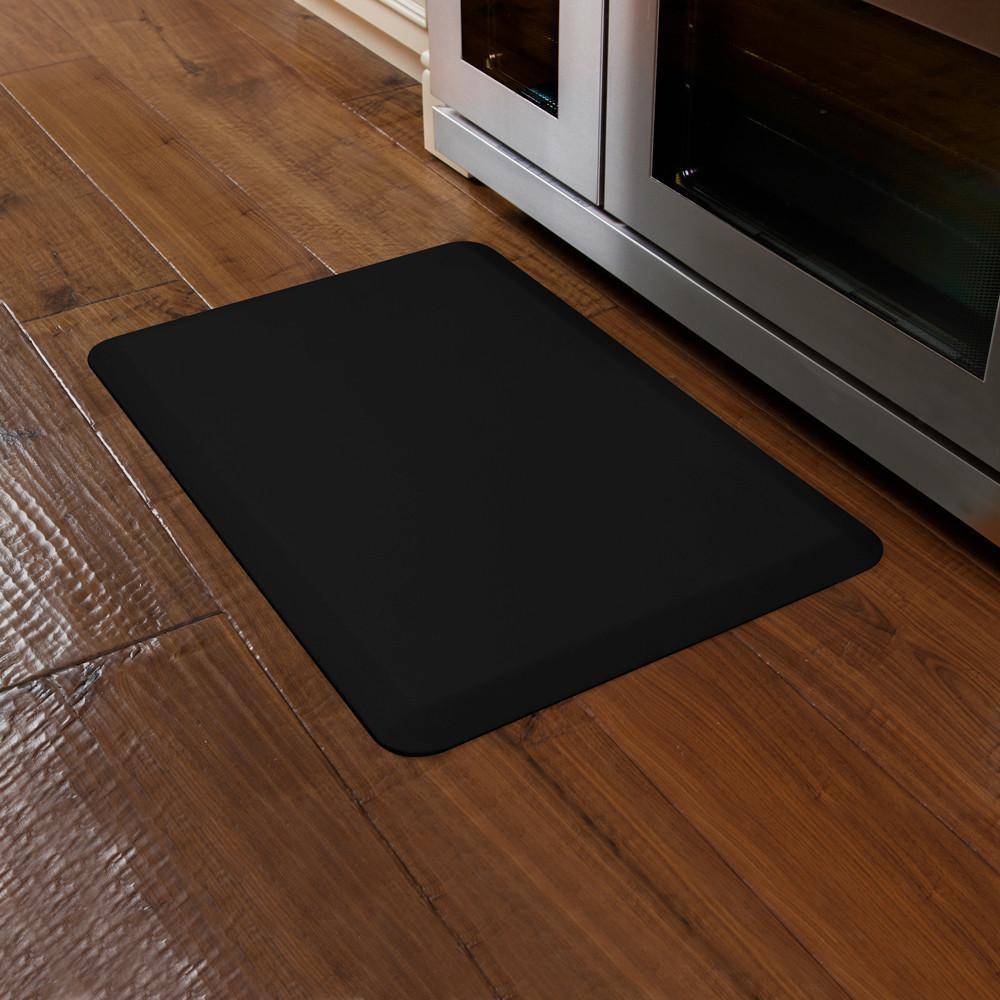 WellnessMat Original 3'x2' 32WMRBLK, Black A floor mat that has smooth surface. An ergo mat that gives comfort and relaxation while working in the kitchen or in any part of the house.
