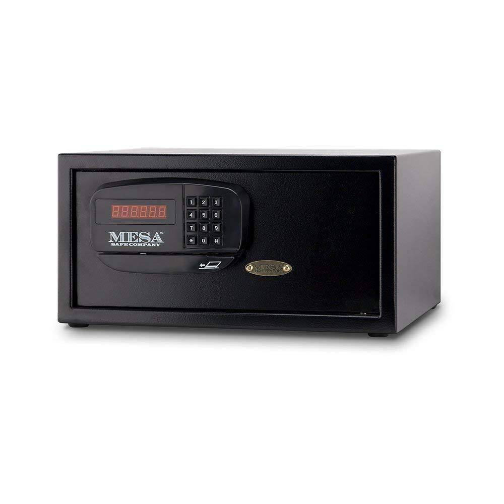 MESA Safes Hotel Safe w/ Card Swipe Black,MHRC916E-BLK