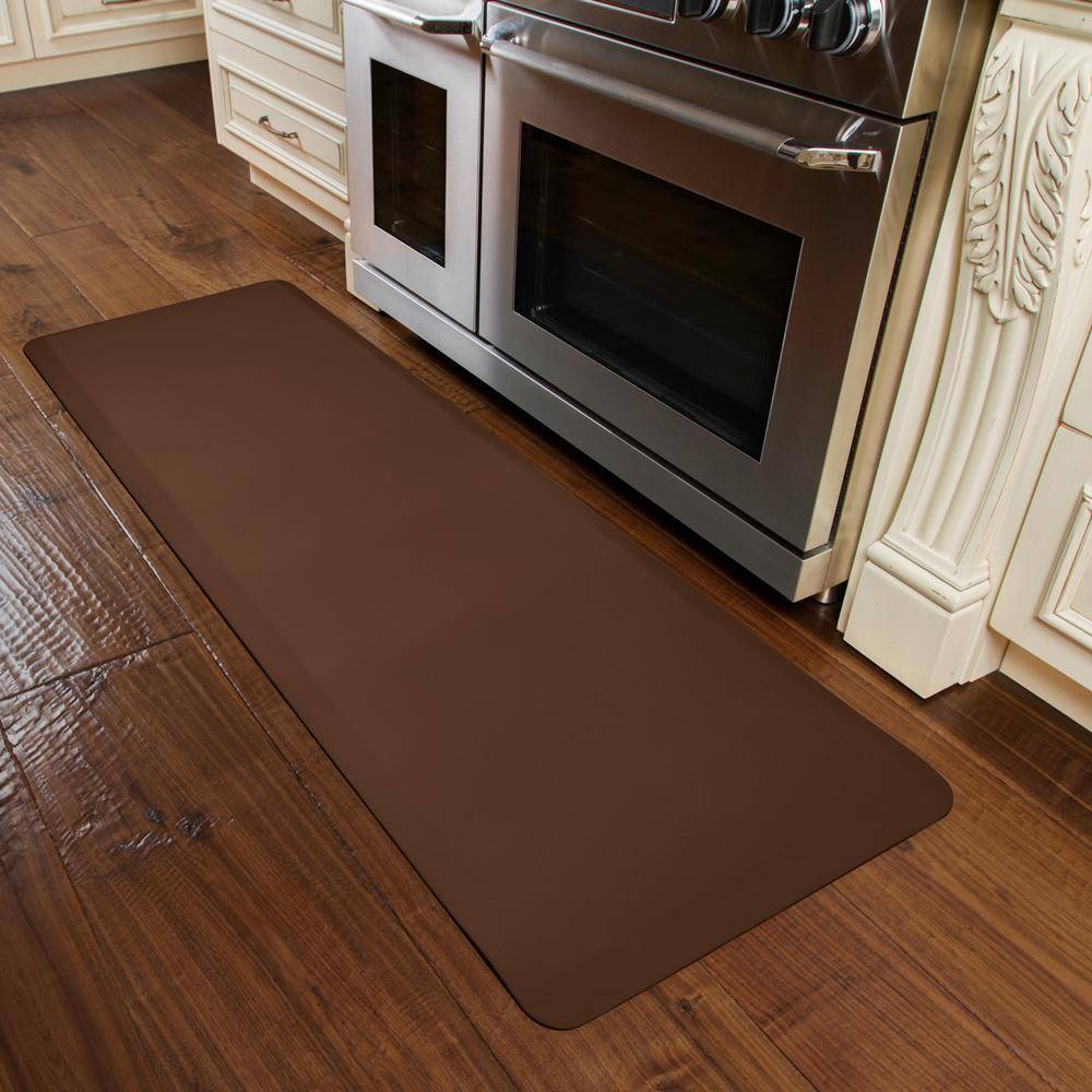 WellnessMats Original 6' X 2' 62WMRBRN, Brown An anti-microbial kitchen mat. An ergo mat that reduces impact on the legs and back