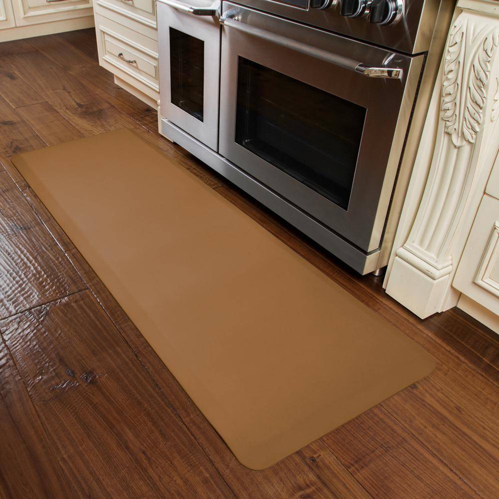 WellnessMats Original 6' X 2' 62WMRTAN, Tan A kitchen rug that relieves pressure and discomfort. A non-toxic ergo mat.