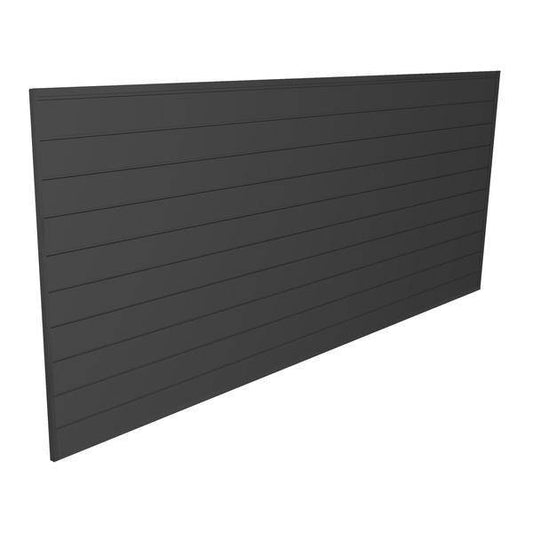 Proslat Garage Storage PVC Slatwall 8 ft. x 4 ft. Charcoal 88105