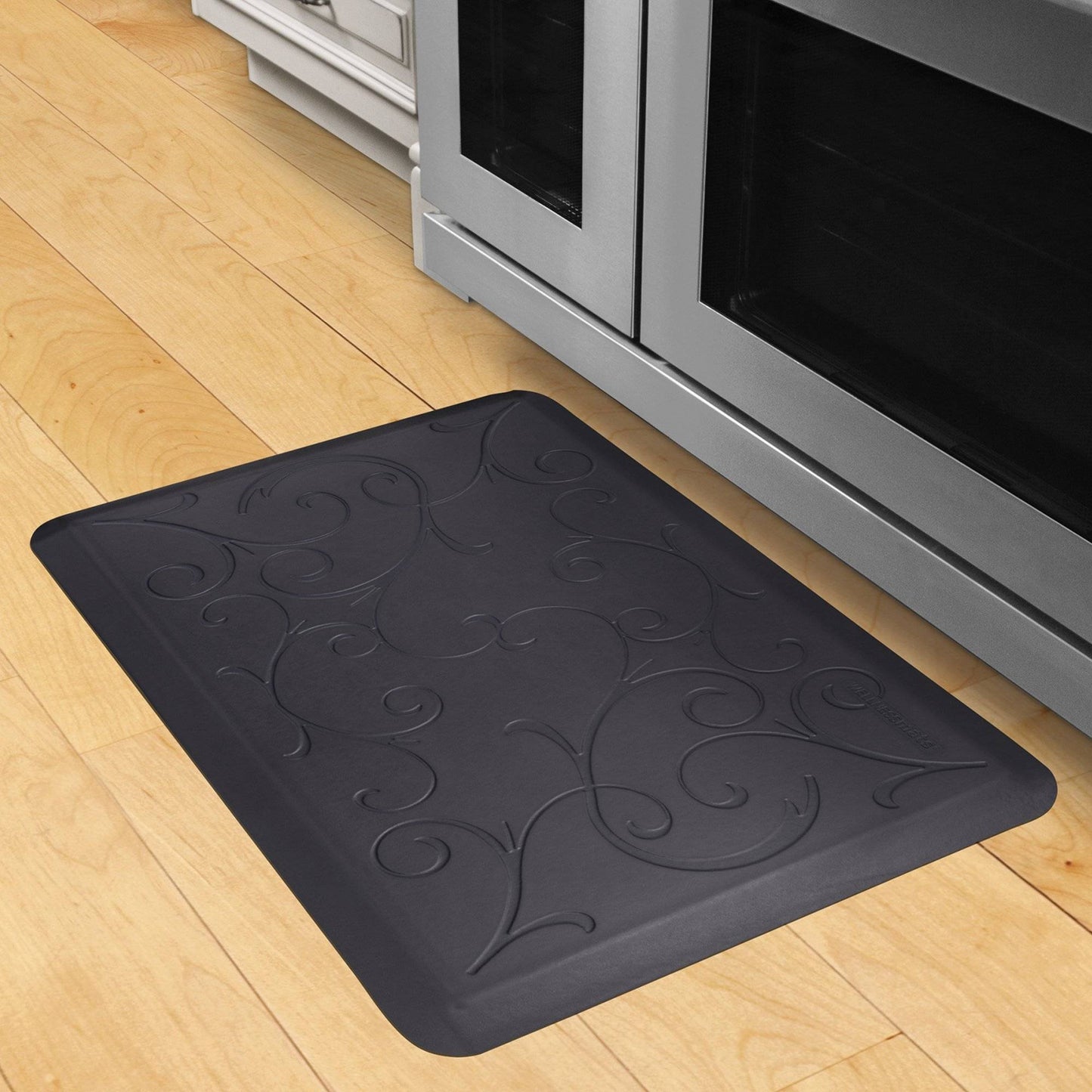 Wellnessmats Bella Estates Shades of Blue EB32WMRBBLK MidnightBlue Wellnessmats offers high quality collections of kitchen mats and kitchen rugs.