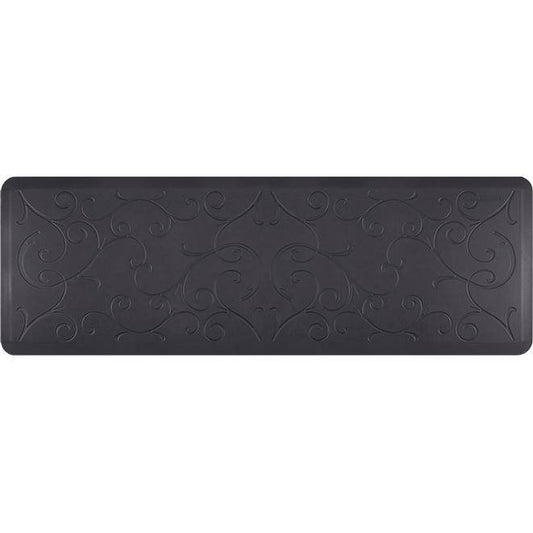 Wellnessmats Bella Estates Shades of Blue EB62WMRBBLK,MidnightBlue An anti fatigue mat that reduces stress. Easy to clean floormat