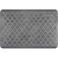 Wellnessmats Trellis Estates Shades of Silver ET32WMRBNGRY,Slate A recyclable kitchen rug. Anti-microbial floor mat that gives comfort to your feet.