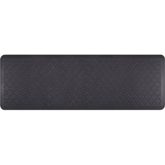 Wellnessmats Trellis Estates- Shades of Blue 6x2 ET62WMRBBLK,Midnight Blue An anti fatigue mat that reduces stress. Easy to clean floormat
