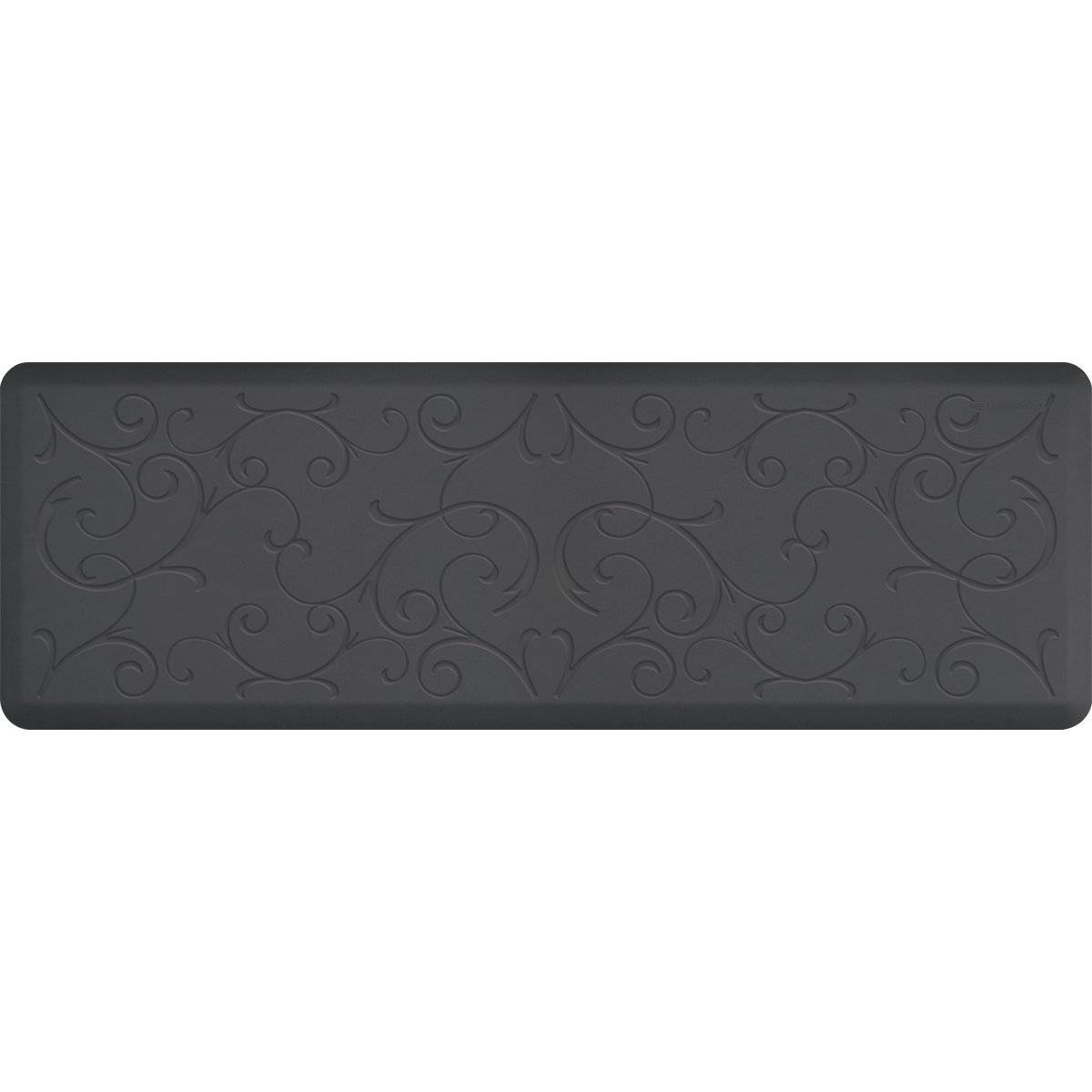 WellnessMats Bella Motif 6' X 2' MB62WMRGRY, Gray An anti fatigue mat that reduces stress. Easy to clean floormat Wellnessmats offers high quality collections of kitchen mats and kitchen rugs.