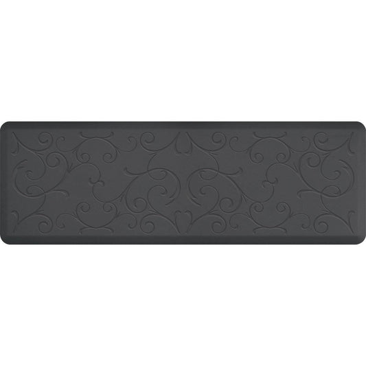 WellnessMats Bella Motif 6' X 2' MB62WMRGRY, Gray An anti fatigue mat that reduces stress. Easy to clean floormat Wellnessmats offers high quality collections of kitchen mats and kitchen rugs.