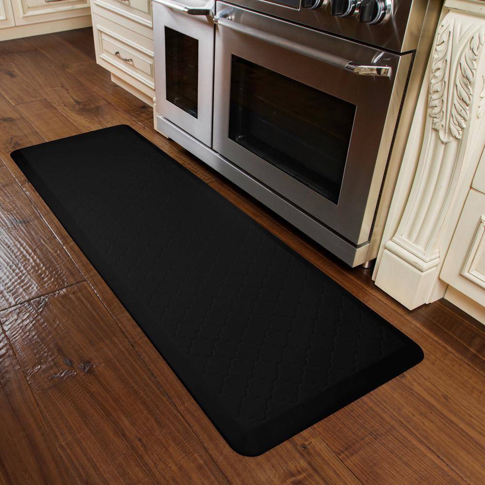 WellnessMats Trellis Motif 6' X 2' MT62WMRBLK, Black Wellnessmats offers high quality collections of kitchen mats and kitchen rugs.