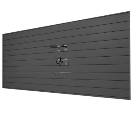 Proslat Garage Storage PVC SlatwallMini Bundle - Charcoal 33007K
