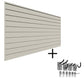Proslat Garage Storage PVC Slatwall Mini Bundle - Sandstone 33014K