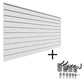 Proslat Garage Storage PVC Slatwall Mini Bundle - White 33006K