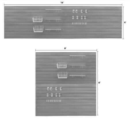 Ultimate Bundle - Light Gray Garage Wall Paneling 33709k