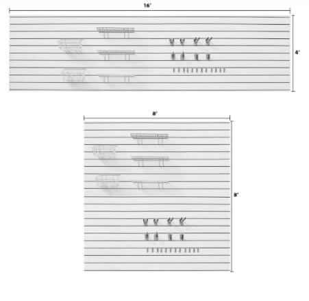 Ultimate Bundle - White Wall-Mounted Storage Panels  33009k
