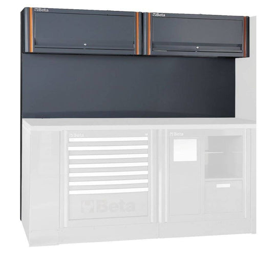 Beta Tools C55 2PM-TOOL PANEL + SUSPENDED CABINETS - Garage Tools Storage