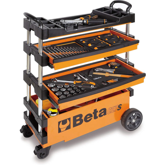 Beta Tool Storage FOLDING TOOL TROLLEY C27S - Garage Tools Storage