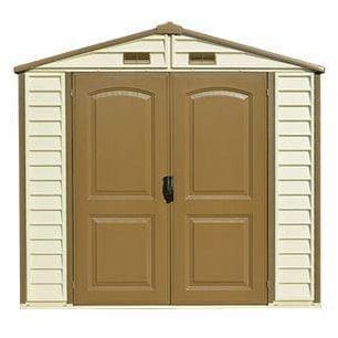 Duramax 8' x 6' StoreAll Vinyl Shed with Foundation 30115 - Garage Tools Storage