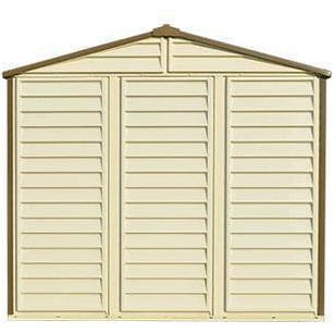 Duramax 8' x 6' StoreAll Vinyl Shed with Foundation 30115 - Garage Tools Storage