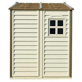 Duramax 8' x 6' StoreAll Vinyl Shed with Foundation 30115 - Garage Tools Storage