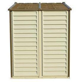 Duramax 8' x 6' StoreAll Vinyl Shed with Foundation 30115 - Garage Tools Storage