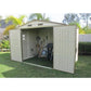 Duramax 8' x 6' StoreAll Vinyl Shed with Foundation 30115 - Garage Tools Storage