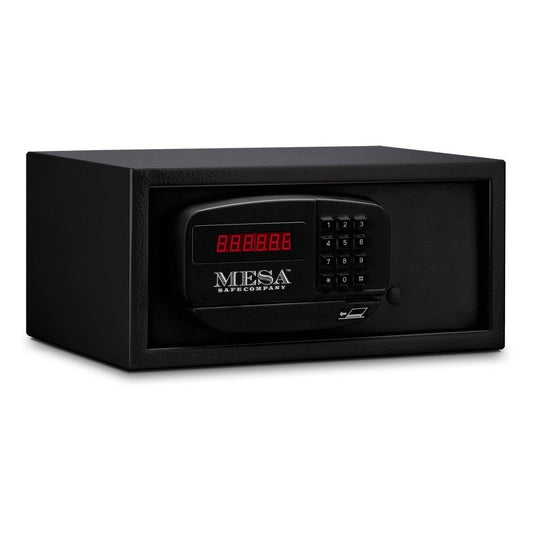 MESA Safes Hotel Safe 0.4 cu. ft. w/ Card Swipe,Black MH101E-BLK