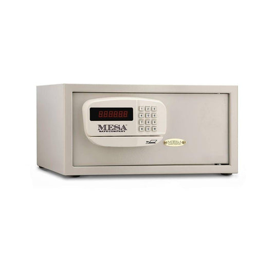 MESA Safes Hotel Safe w/ Card Swipe,White,Electronic Lock MHRC916E-WHT-KA