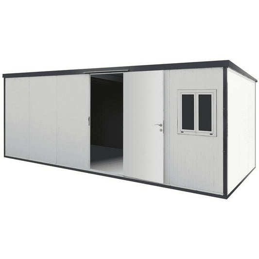 Duramax 22' x 10' Flat Roof Insulated Building Side View 30872